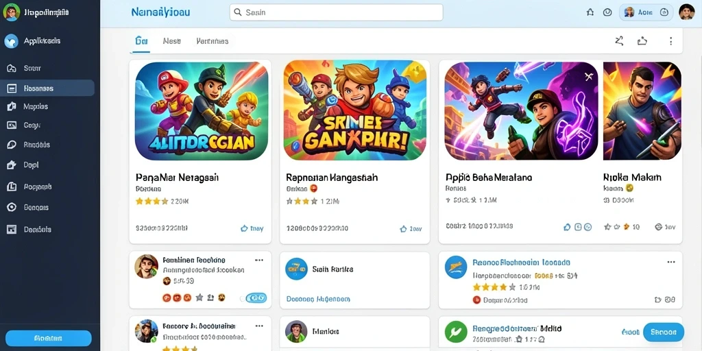 Tampilan permainan yang menarik dan inovatif.