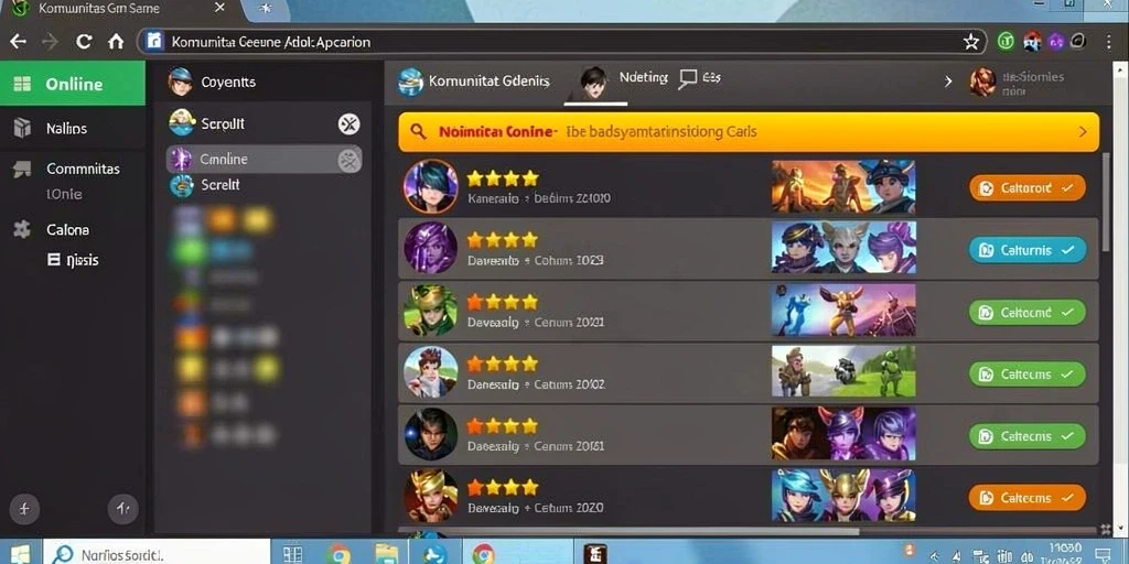 Screenshot menampilkan variasi tema slot yang beragam.